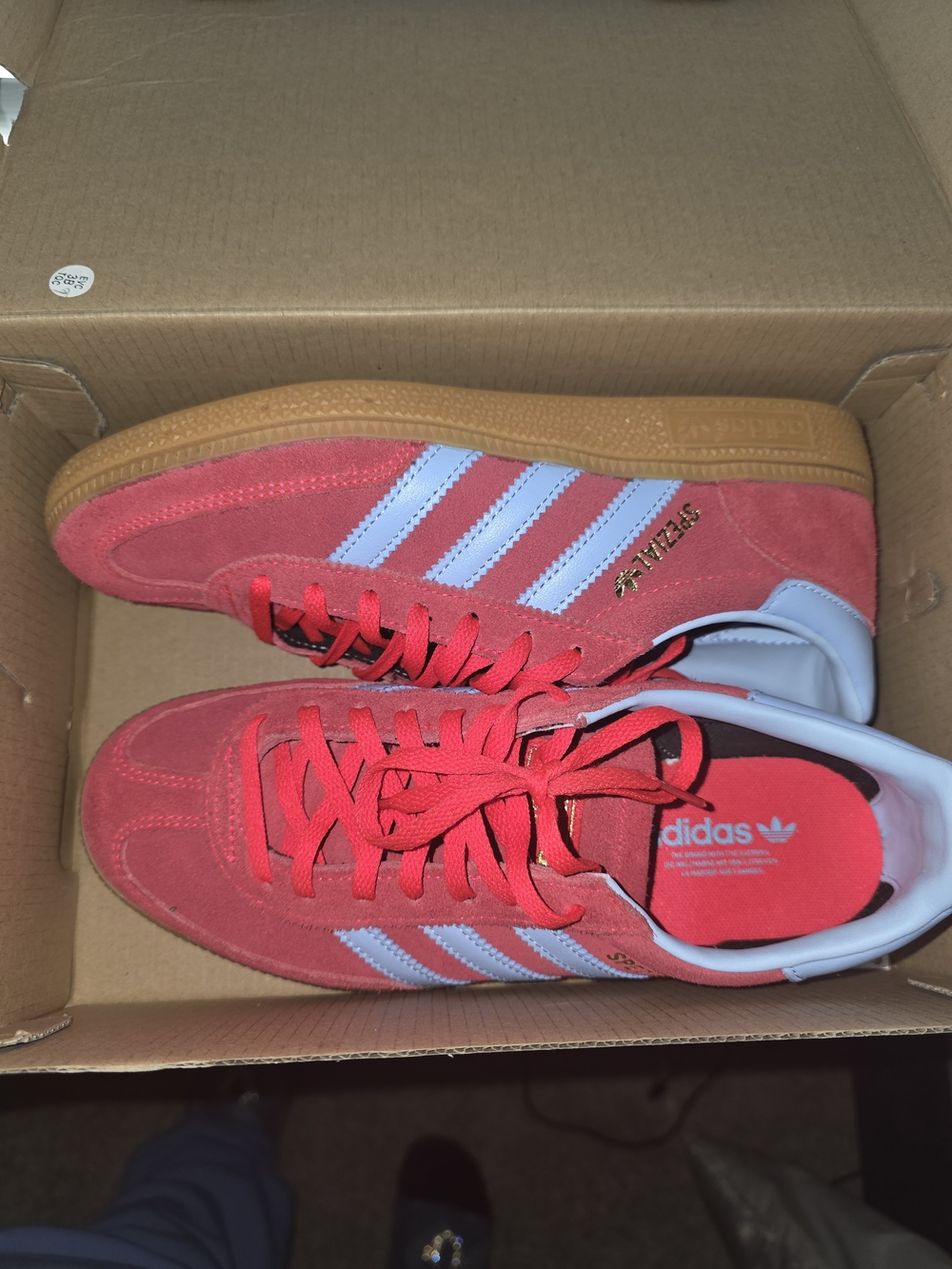 Adidas Samba Classic Red Suede Men's Sneakers